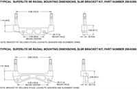 calipers montering kits i/brakett-sl6r-5.25" mount"