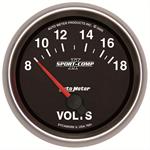 voltmeter, 67mm, 8-18 V, elektrisk