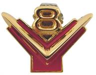 Bindestrek Emblem/ V-8 / 55-56 Ford