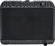 1963-65 CHEVY II/NOVA 8 CYL RADIATOR M/T 4 ROW INLET ON PASSENGER SIDE (15-1/2"X25-1/2"X2-5/8" CORE)