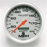 speedometer 127mm 0-200mph ultra-lite elektronisk