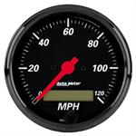 speedometer 80mm 0-120mph Designer Svart elektronisk