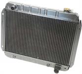 1963-65 CHEVY II/NOVA RADIATOR L6 194/230 AT 3 ROW  INLET ON DRIVER SIDE (15-5/8" X 23" X 2" CORE)