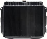 1973 MOPAR B/E-LEGEME ERSTATNING 4 RAD KOBBER RADIATOR - LITEN BLOKKERE HÅNDBOK MED SMOG FITTING