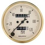 speedometer 80mm 0-120mph Gylden Oldies mekanisk