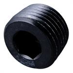 plugg 3/8" NPT, insex, svart