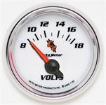 voltmeter, 52mm, 8-18 V, elektrisk