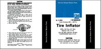 dekal "Tire Inflator", E78X14