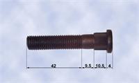 hjulbolt  penner M12x1,5 x 62mm under skallen 14,1mm