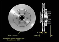 bromskiva 12,99", fram