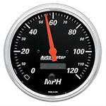 speedometer 127mm 0-120mph Designer Svart elektronisk