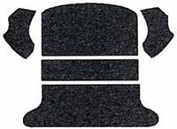 mattesett, bakre bagasjen, 3-deler, svart
