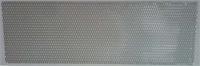 Nett grillnett aluminium 33x100cm, 20x10mm, sølv vertikal mønster.