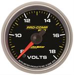 voltmeter, 52mm, 8-18 V, elektrisk