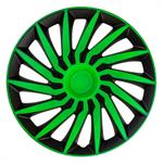 Set wheel covers Kendo 13-inch black/green