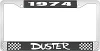 1974 DUSTER plate RAMME - SVART