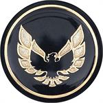 1976-81 FIREBIRD SKIFTE KNAPP EMBLEM-BLACK MED GULL FIREBIRD LOGO