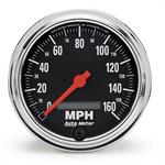 speedometer 86mm 0-160mph Tradisjonell krom elektronisk