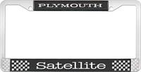 PLYMOUTH SATELLITT nummerskilt RAMME - SVART