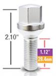 hjulbolter M12x1,5 Tråd lengde 28,4mm , 17mm skallen