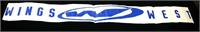 klistremerke frontrute  "Vinger Vest" blå, 81cm