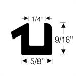 Weatherstrip extrusion, type "