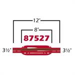 lyddemper, 3,5" i / 3,5" ut, runde