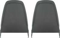 1970-71 MOPAR A / B / E-BODY BLACK "EARLY STYLE" BUCKET SEAT BACK PANELS