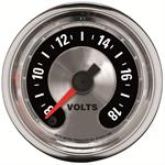 voltmeter, 52mm, 8-18 V, elektrisk