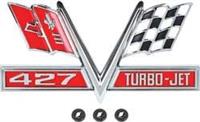 1966-67 427 TURBO JETFLY FENDER EMBLEM