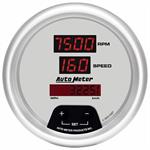 speedometer/turteller 86mm 0-160mph ultra-lite Digitalt elektronisk